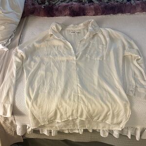 Missguided Sheer Button-Up Shirt